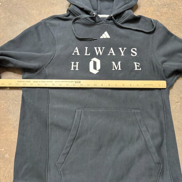 Rare adidas Damian Lillard Always Home Portland Hoodie Black Pullover L Slim - Picture 4 of 6